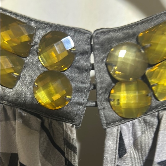 INC International Concepts Black and White Sleeveless Halter Maxi Dress - Picture 4 of 5